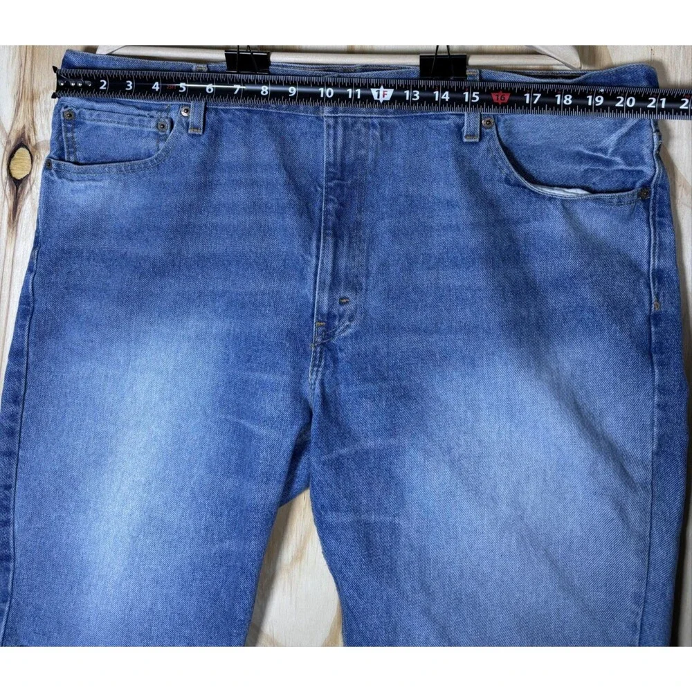 Levi's Denim Shorts Mens 42 Blue 511 Slim Fit Bermuda Cutoff Frayed Hem